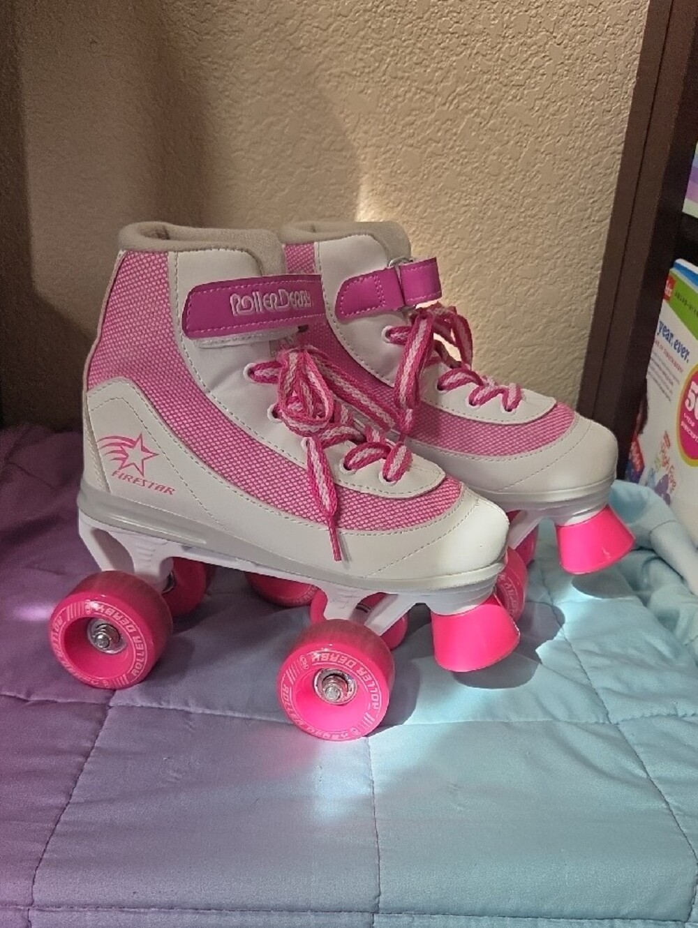 Roller Derby Kids Pink Roller Skates with Supportive High-Top Design - Picture 2 of 9